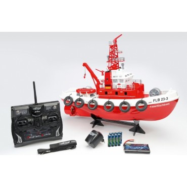 Nave fire boat vigili del fuoco