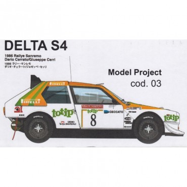 Lancia Delta S4 TOTIP Rally Sanremo 1986 1:24