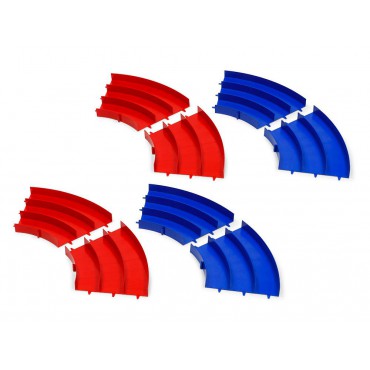 Curve colorate rosse/blu mini4WD 3 corsie Japan Cup