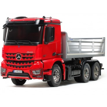 Camion Mercedes AROCS 3348 6×4 Trasporto Terra RC 1:14 Tamiya Red