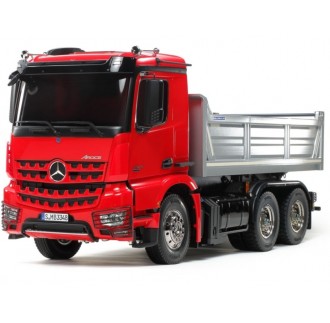 Camion Mercedes AROCS 3348 6×4 Trasporto Terra RC 1:14 Tamiya Red